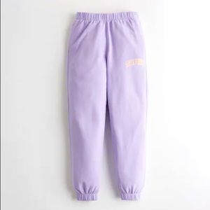 Purple Santa Monica Hollister sweatpants
